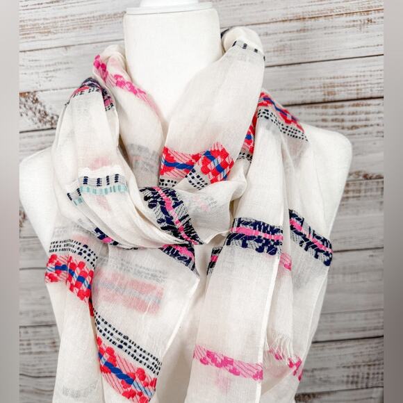 Stella & Dot Cora Multicolor Lightweight Scarf, EUC, One size, MSRP $69 - Picture 6 of 11